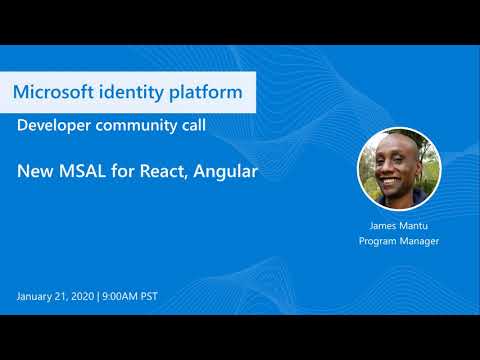 New MSAL for React Angular January 2021