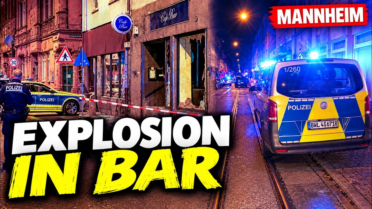 Explosion in Mannheimer Bar – Mitarbeiter leicht verletzt - Täter auf der Flucht