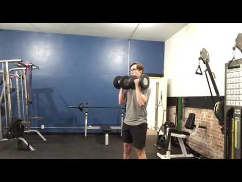 Supinated Grip Front Loaded Dumbbell Squat