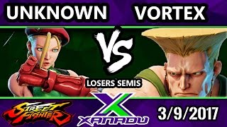 F@X 192 - Unknown (Cammy) Vs. Vortex (Guile) - SFV Losers Semis - Street Fighter V