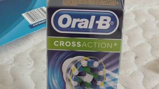 Oral-B Cross Action Electric Toothbrush Replacement Brush Head VS PRECISION CLEAN HEAD REVIEW