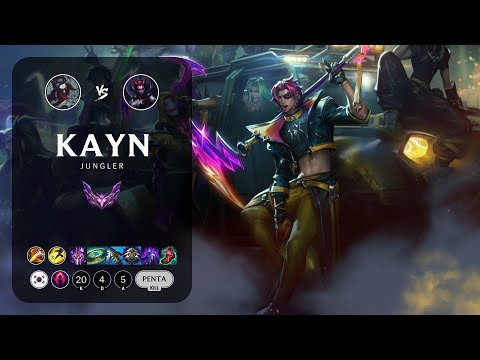 Kayn Jungle vs Elise - KR Master Patch 14.5