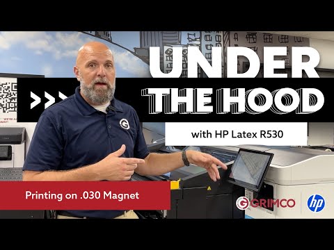 HP Latex R530: How to Print .030 Rolled Magnet — Full Workflow Explained