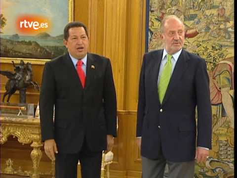 Chávez al Rey: " Te has dejado barba como Fidel Castro"