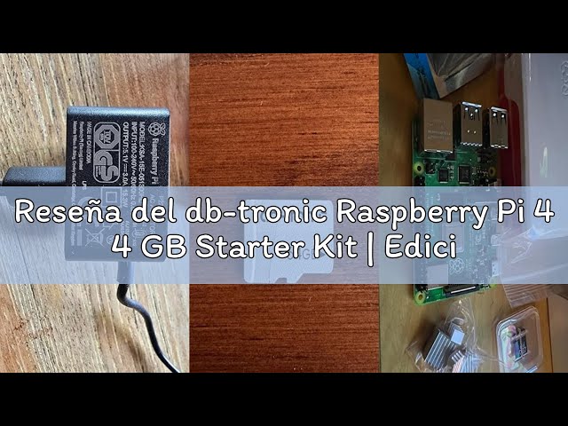 Vídeo relacionado con db-tronic Raspberry Pi 4 1 GB Starter Kit | Edición 64 GB | Alimentación 15 W | Carcasa | HDMI 4K | Disipadores | Ideal para Home Assistant y el Smart Home
