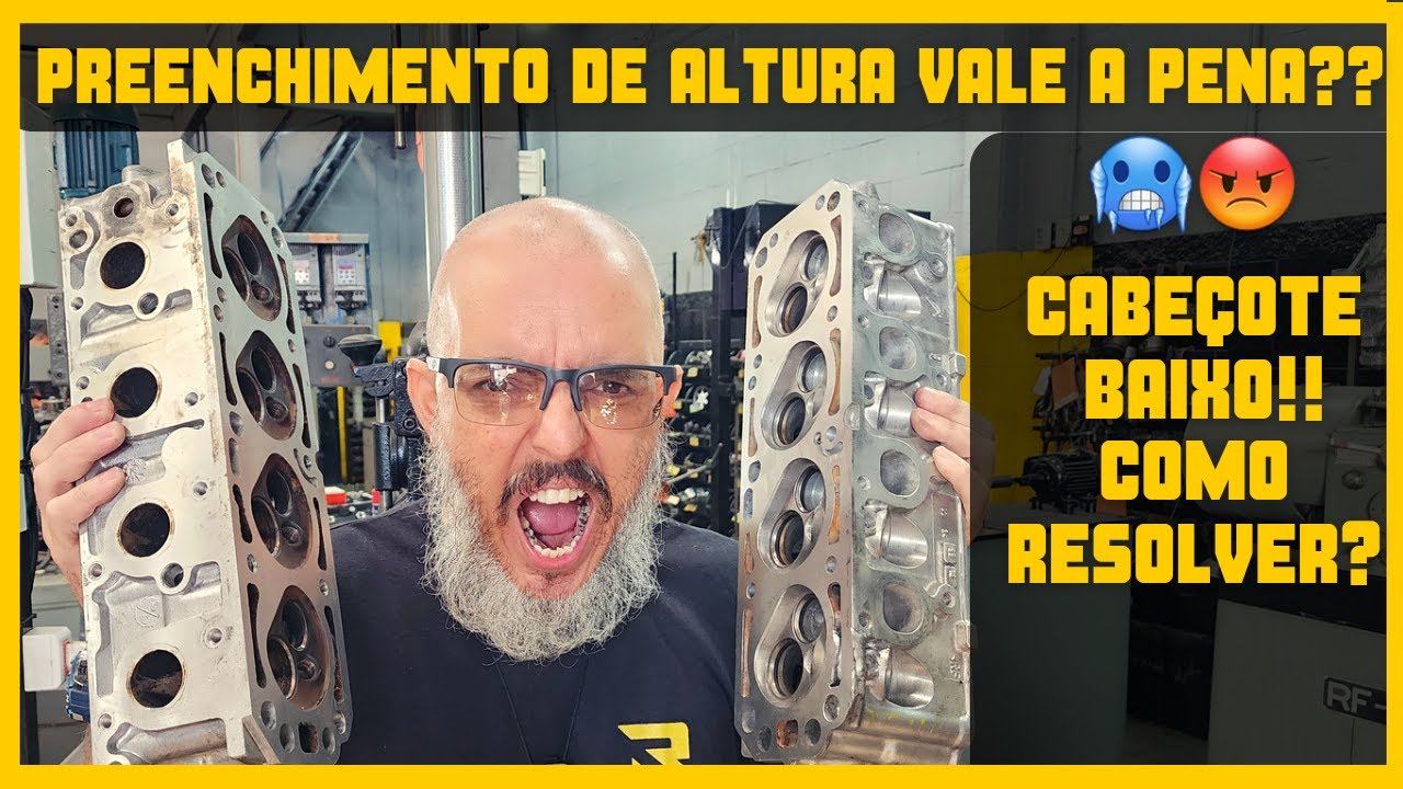 COMO RECUPERAR CABEÇOTE BAIXO? TEM SOLUÇÃO? OU SÓ OUTRO? ALTURA DO CABEÇOTE! ENCHER O CABEÇOTE VALE?