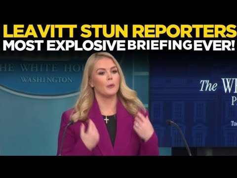 Karoline Leavitt LIVE | White House Press Secretary Drops Bombshell in Briefing | Trump | US News