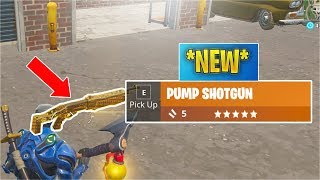 *NEW* Legendary Pump Shotgun Gameplay! (Fortnite)