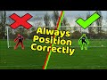 How To Position Correctly As A Goalkeeper - Goalkeeper Tips and Tutorials - Positioning Tutorial