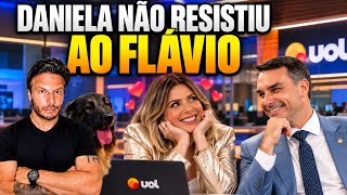 DANIELA LIMA SURTA COM VITÓRIA DE FLÁVIO BOLSONARO E ACABA FALANDO DEMAIS AO VIVO