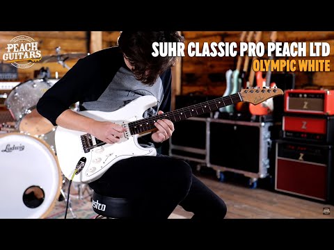 No Talking...Just Tones | Suhr Classic Pro Peach LTD - HSS Roasted Maple/Rosewood Olympic White