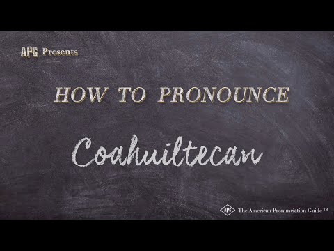How to Pronounce Coahuiltecan (Real Life Examples!)