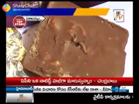 What is having inside a choklate