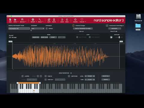 Nord Sample Editor 3: #1 Creating a sample instrument using one sample