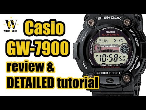Casio GW 7900 - module 3193 & 3200 -review & tutorial on how to set up and use all the functions