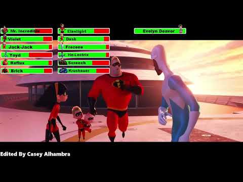 Incredibles 2 (2018) Final Battle with healthbars 2/2 (50K Subscribers Special)