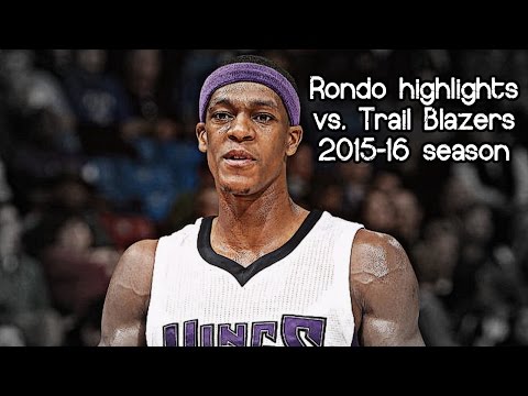 Rajon Rondo 9 pts & 15 ast vs. Trail Blazers (NBA RS 2015/2016) - 27.12.2015