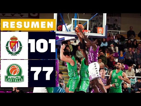 UEMC REAL VALLADOLID 101-77 AMICS CASTELLÓ | RESUMEN PRIMERA FEB