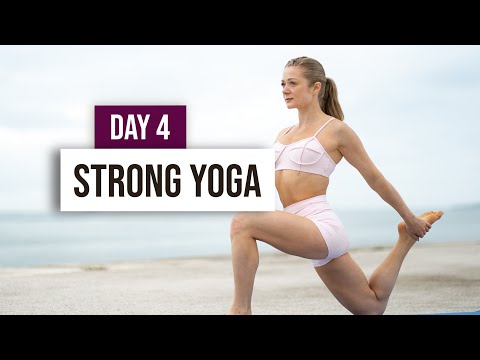 DAY 4 - 15 MIN STRONG YOGA (The Grow Games) For Strength & Flexibility - At Home Mobility Routine