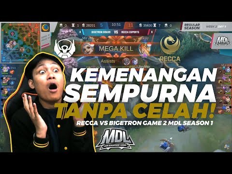 KEMENANGAN SEMPURNA TANPA CELAH - RECCA VS BIGETRON GAME 1 MDL SEASON 1