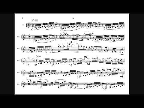 Friberg, Tomas - Two Klezmer Etudes for solo clarinet
