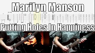 Marilyn Manson Putting Holes In Happiness Guitar Cover With Tab