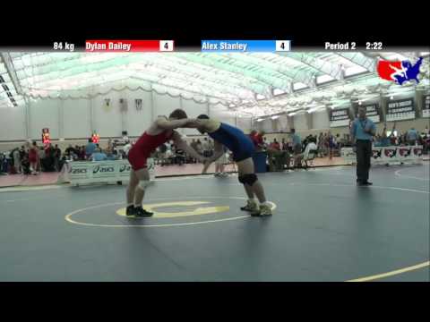 Dylan Dailey vs. Alex Stanley at 2013 ASICS University Nationals - FS