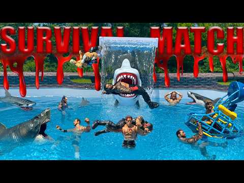 WWE Pool Survival Action Figure Match