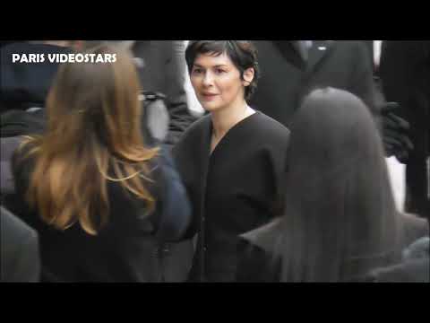 Audrey Tautou ( Amélie Poulain ) @ Paris Fashion Week 26 january 2025 show Jacquemus