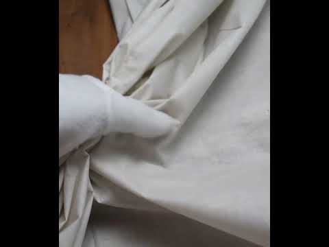 Chambray Grey Khadi Cotton 62 GSM Handwoven Fabric B4c — video