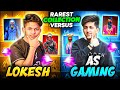 Lokesh Gamer Vs As Gaming Best Collection Battle Who Will Win The End 🤯 Garena Free Fire
