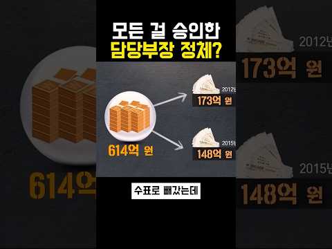 횡령에 모든 걸 승인한 담당부장 정체