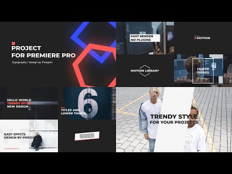Typography / Titles Pack Premiere Pro Templates