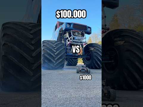 $10 VS $1000 RC VS MONSTER TRUCK 🚀😳