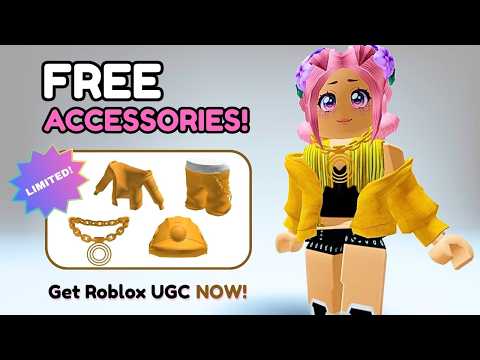 Limited Gold-Themed UGC Bundle! ✨ Step-By-Step Tutorial to Get ALL 4 FREE ROBLOX UGC! ⭐