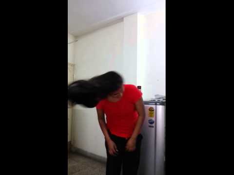 My friend deepakshi nd her magic hairs