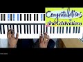 Congratulations and celebrations Anniversary Song (Keyboard Cover)