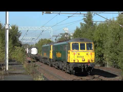 Great Freight variety at Coatbridge Central on 29 Sept 2015 - Part 1