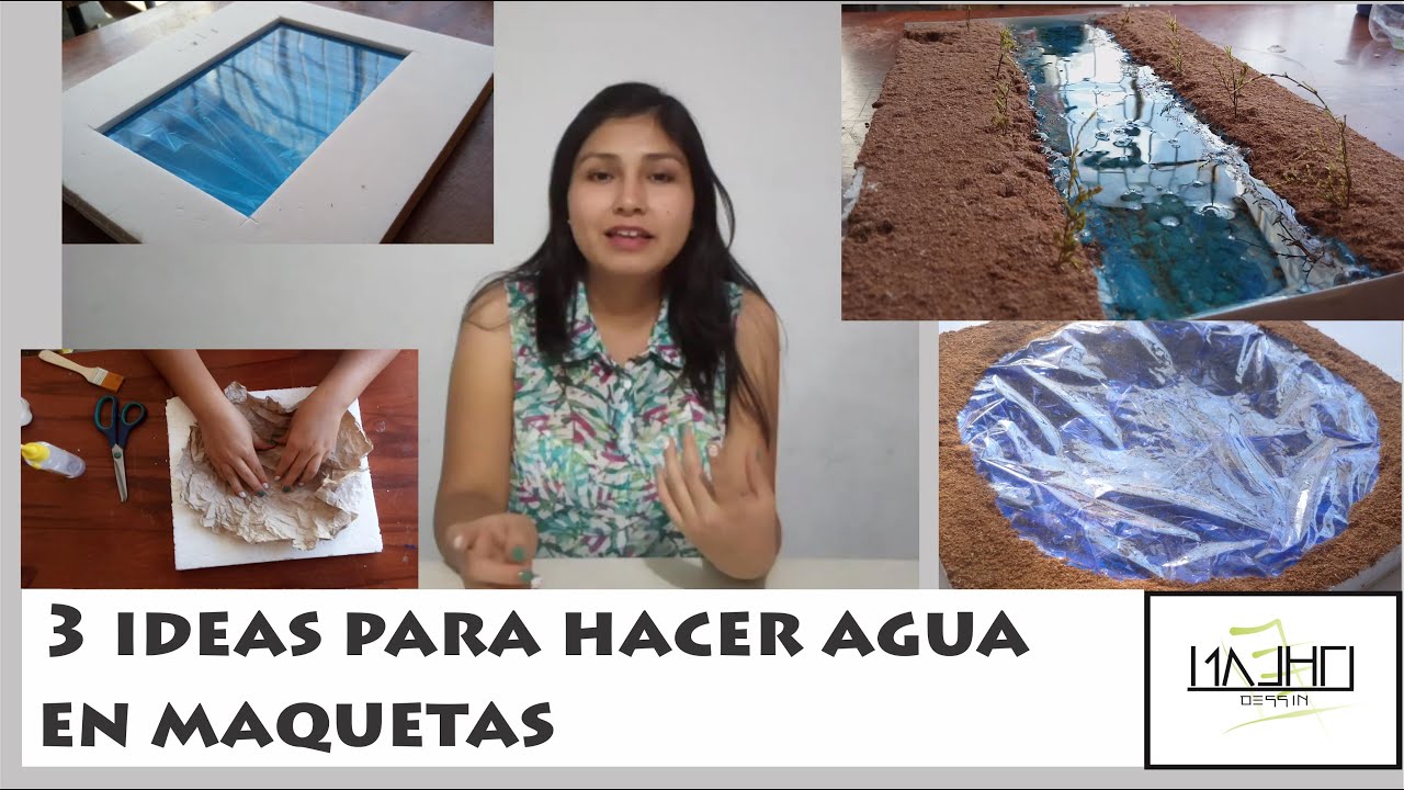 3 IDEAS PARA HACER AGUA EN MAQUETAS|#TRAZOSDEENSUEÑO