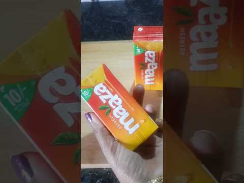 Mango popsicle 🥭🍦 in 1minute🕐 Childhood Memories | maaza ice cream | #Mangoicecream #shorts #viral