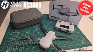 Holy Stone HS360D Unboxing Setup First Flight
