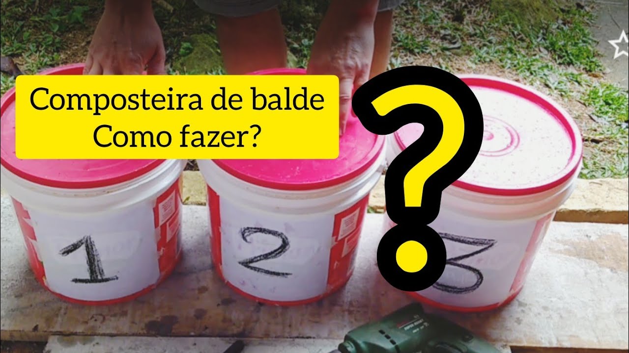 Composteira de balde como fazer - COMPOSTAGEM?