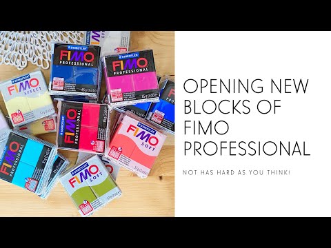 Opening New blocks of Fimo Professional - Not what you think!