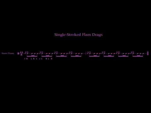 Single-Stroked Flam Drags