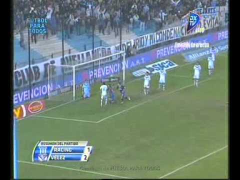 Velez Sarsfield 2 Racing Club 1 Ultima fecha 23/6/2012