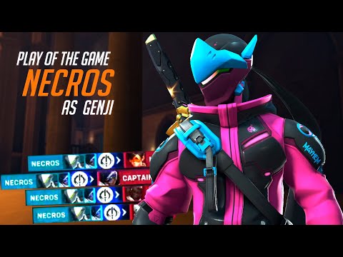FASTEST GENJI GOD - NECROS is DOMINATING COMP! POTG! [ OVERWATCH 2 TOP 500 ]