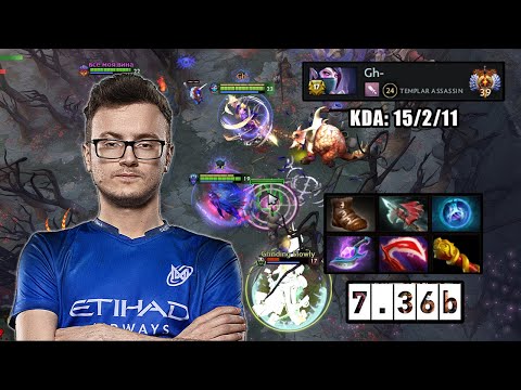 MIRACLE Templar Assassin INSANE DAMAGE vs squad1x(Windranger) & fng(Batrider) - Dota 2 Gameplay