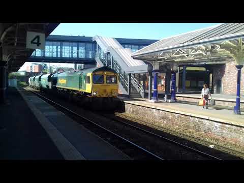 66619 639W 09.29 Lostock Works-Tunstead Sidings passing Altrincham 07/5/2018