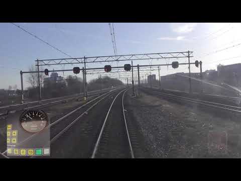 Riding with the train driver from Hoofddorp opstel to Almere Oostvaarders (with speedometer)
