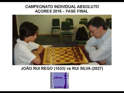 XADREZ - JOÃO RUI REGO (1533) vs RUI SILVA (2027)